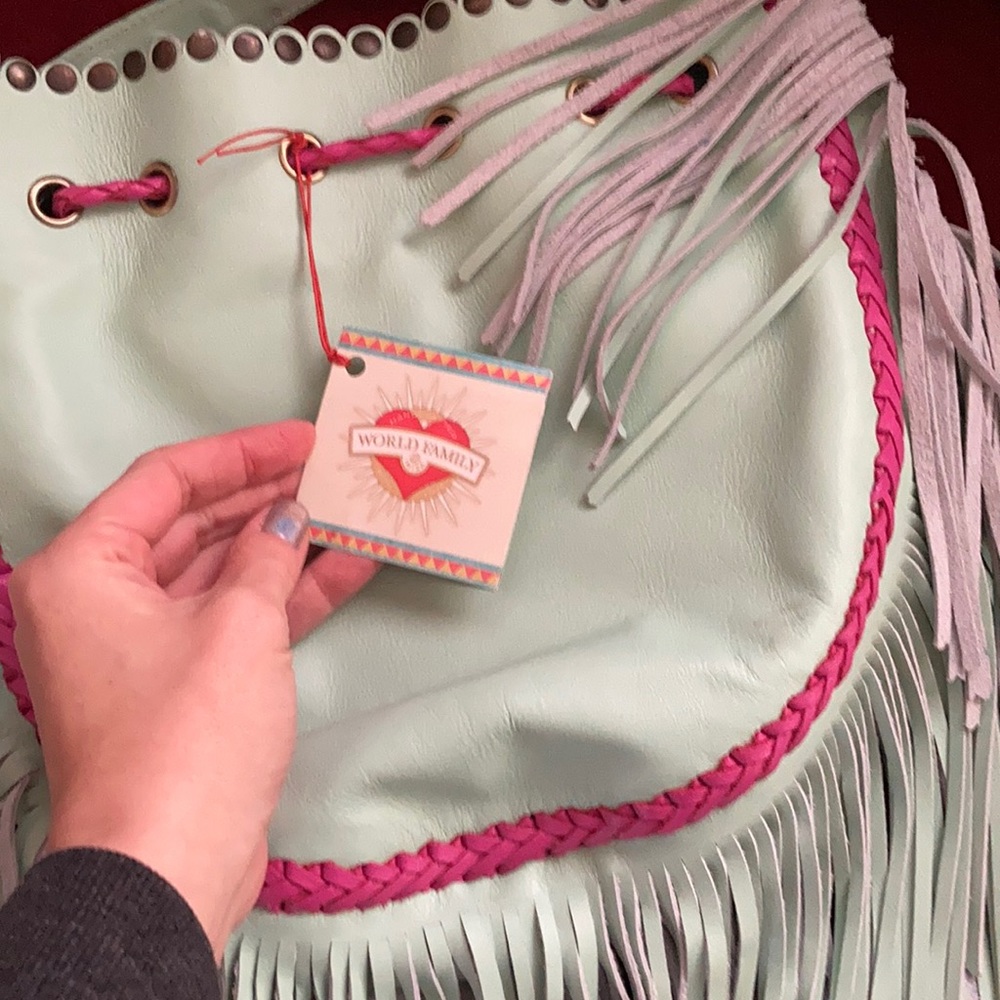 World family Ibiza ALOK bag in sea foam green - Picture 7 of 8